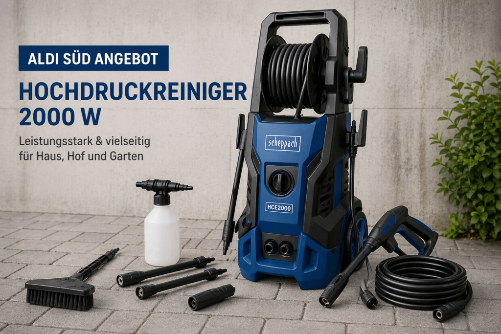 Aldi Hochdruckreiniger 2000W Scheppach im Test 2026 für Haus und Garten