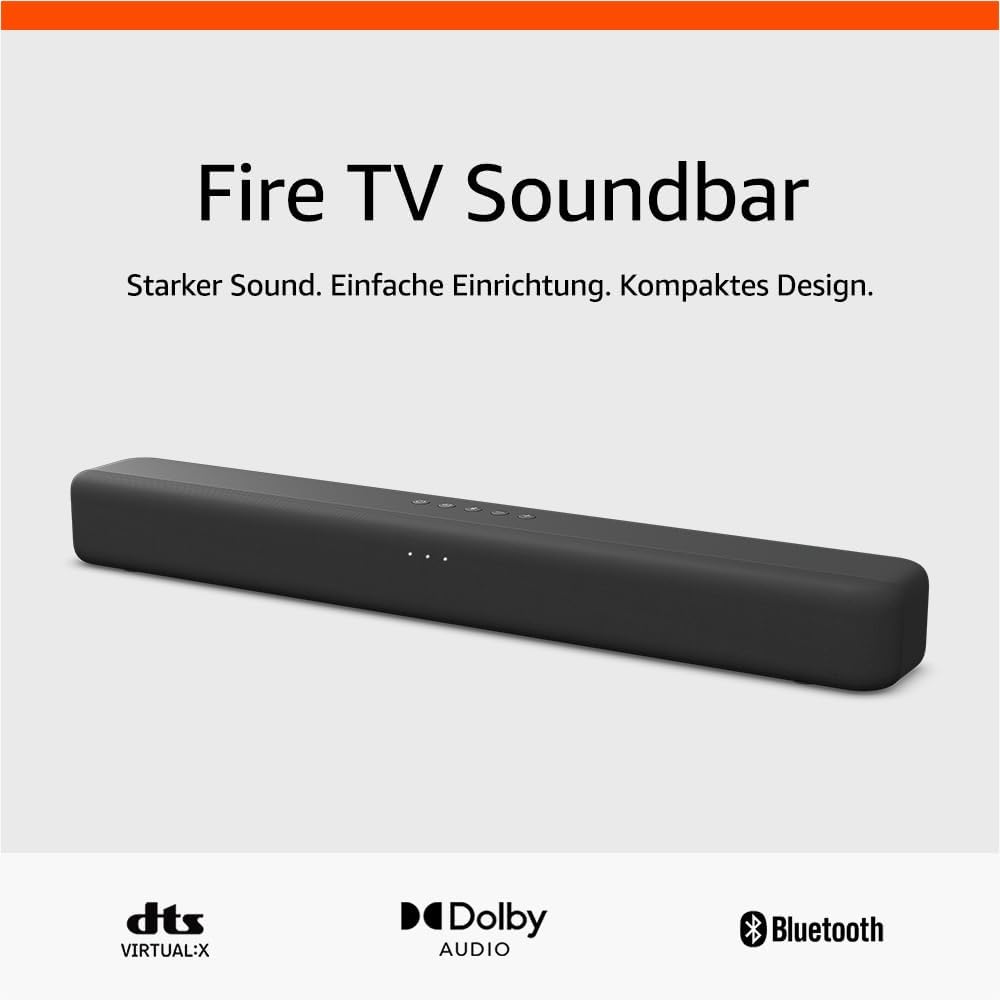 Amazon Fire TV Soundbar 2026 kompakte Soundbar mit Dolby Audio und Bluetooth