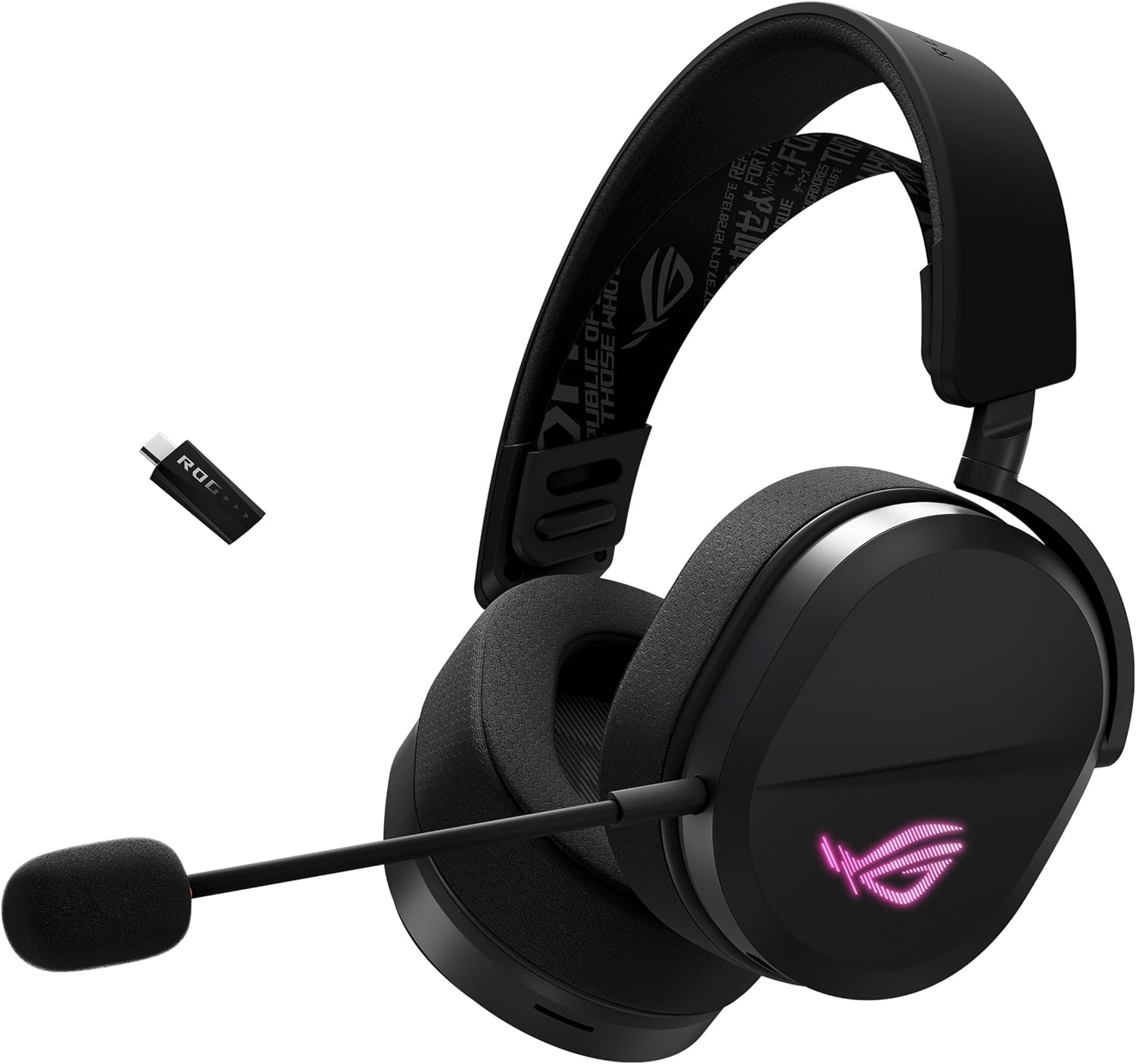 ASUS ROG Pelta kabelloses RGB Gaming Headset schwarz mit Aura Sync Beleuchtung