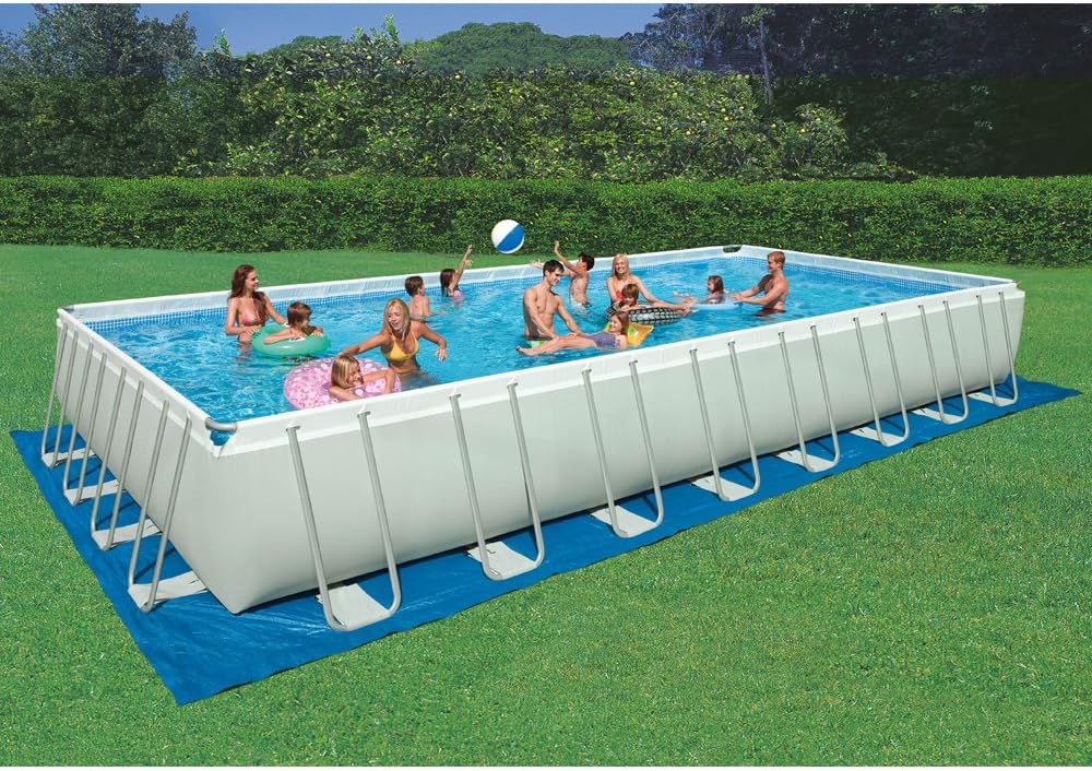 Intex Stahlrahmenbecken Aufstellpool 2026 mit Filteranlage im Garten für Familie