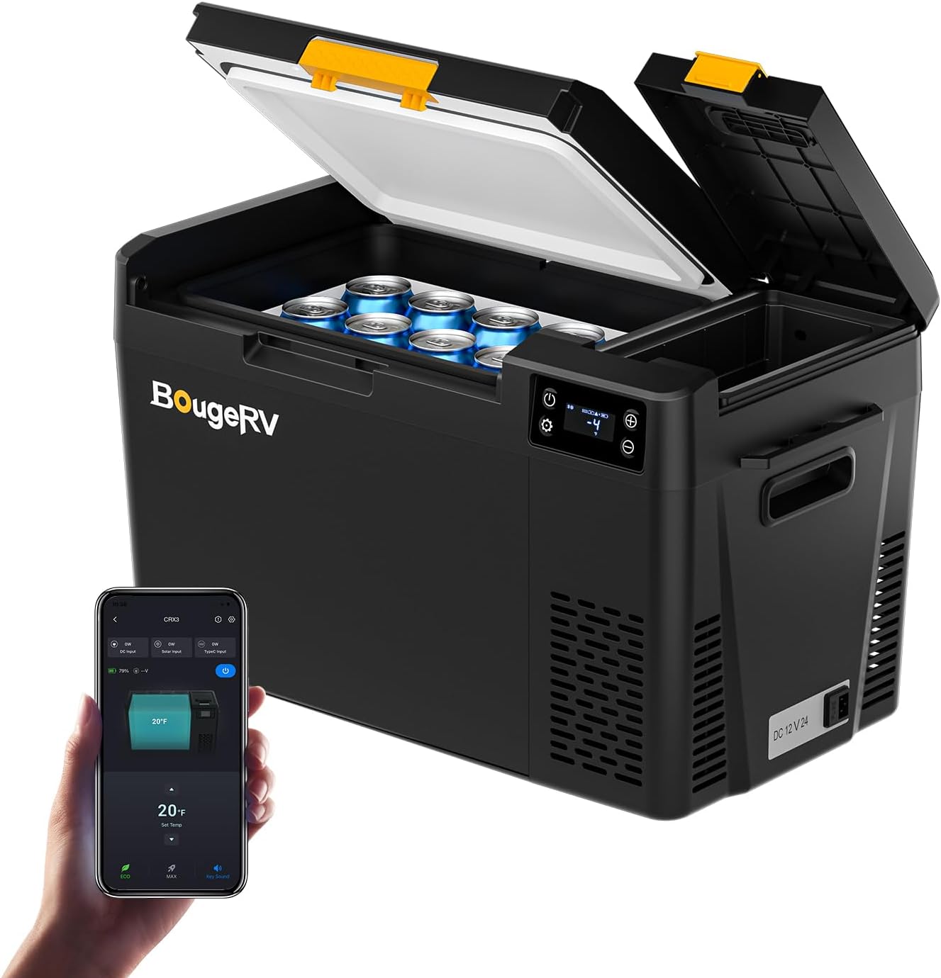 BougeRV CRX3 Kompressor Kühlbox 22 Liter mit App-Steuerung