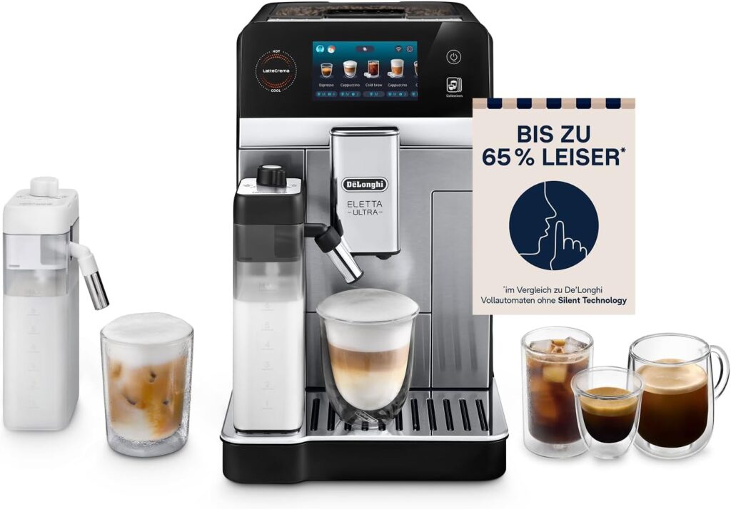 DeLonghi Eletta Ultra Kaffeevollautomat 2026 mit LatteCrema Milchsystem und Touchdisplay