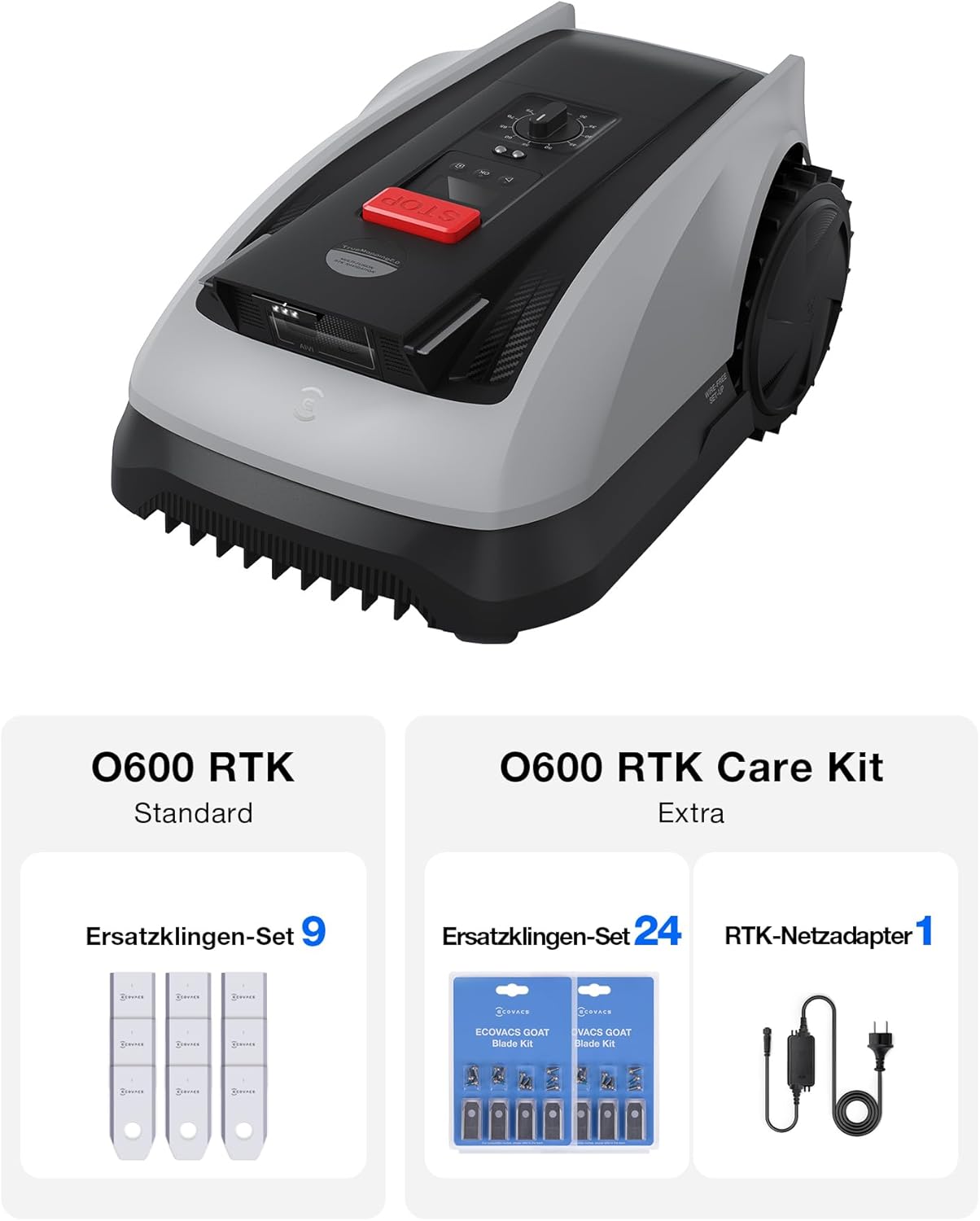 ECOVACS GOAT O600 RTK Mähroboter 2026 ohne Begrenzungskabel für 600 m²