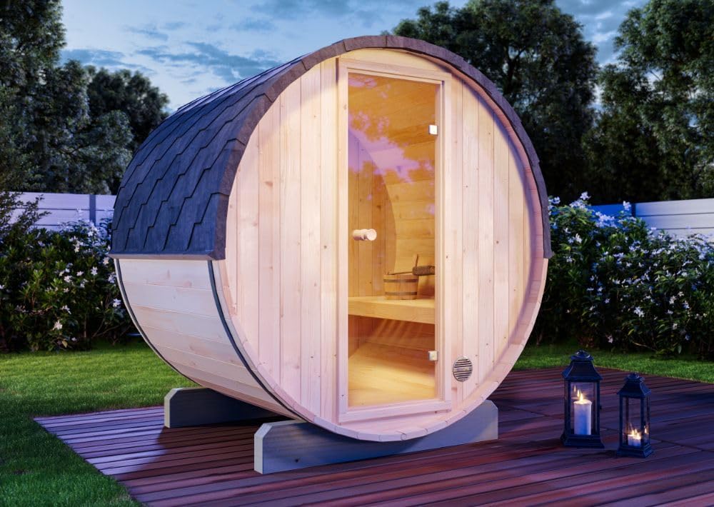 Fass Sauna Mini XS Gartensauna 3 Personen Holz Outdoor Sauna Vergleich 2026