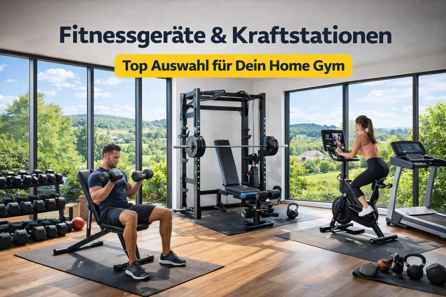 Fitnessgeräte und Kraftstationen 2026 im privaten Home Gym