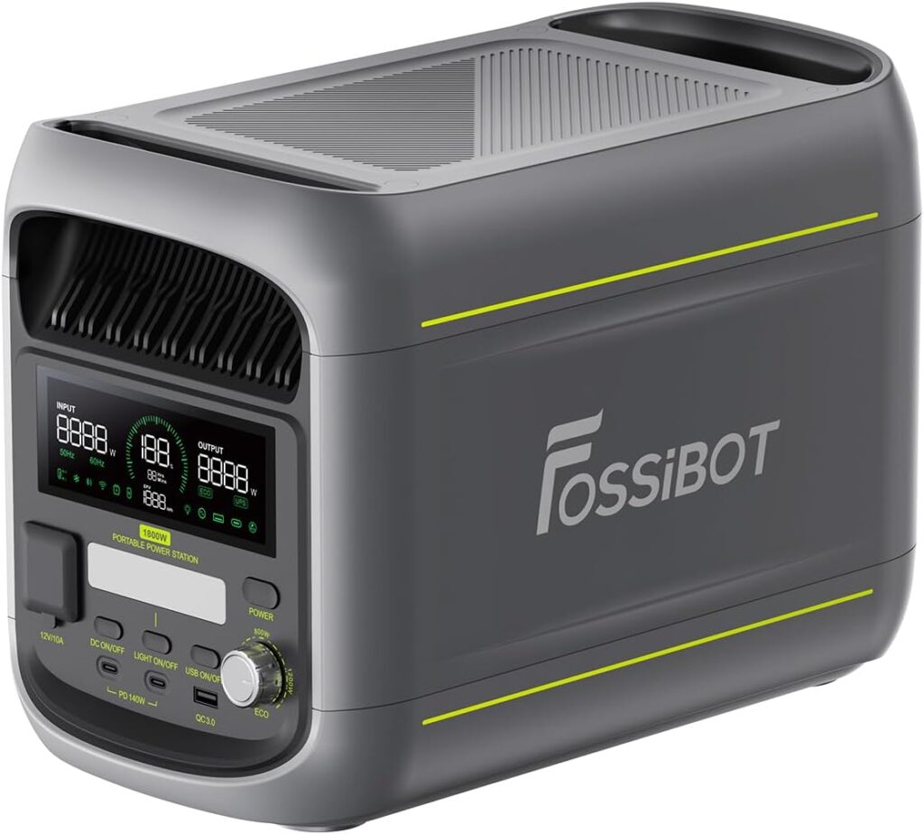 FOSSIBOT F1800 mobile Solaranlage 2026 mit 1024Wh Speicher und 1800 Watt Leistung
