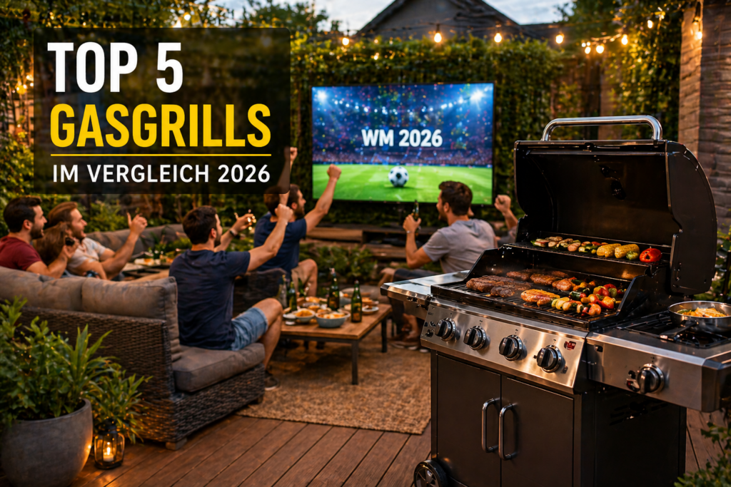 Top 5 Gasgrills 2026 im Vergleich Garten Grillparty mit Freunden und WM