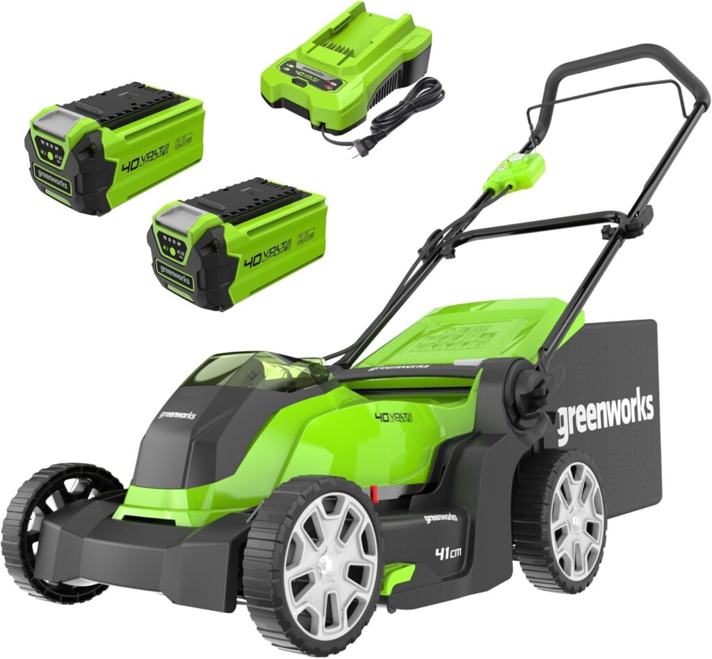 Greenworks 40V Akku Rasenmäher 41 cm Garten