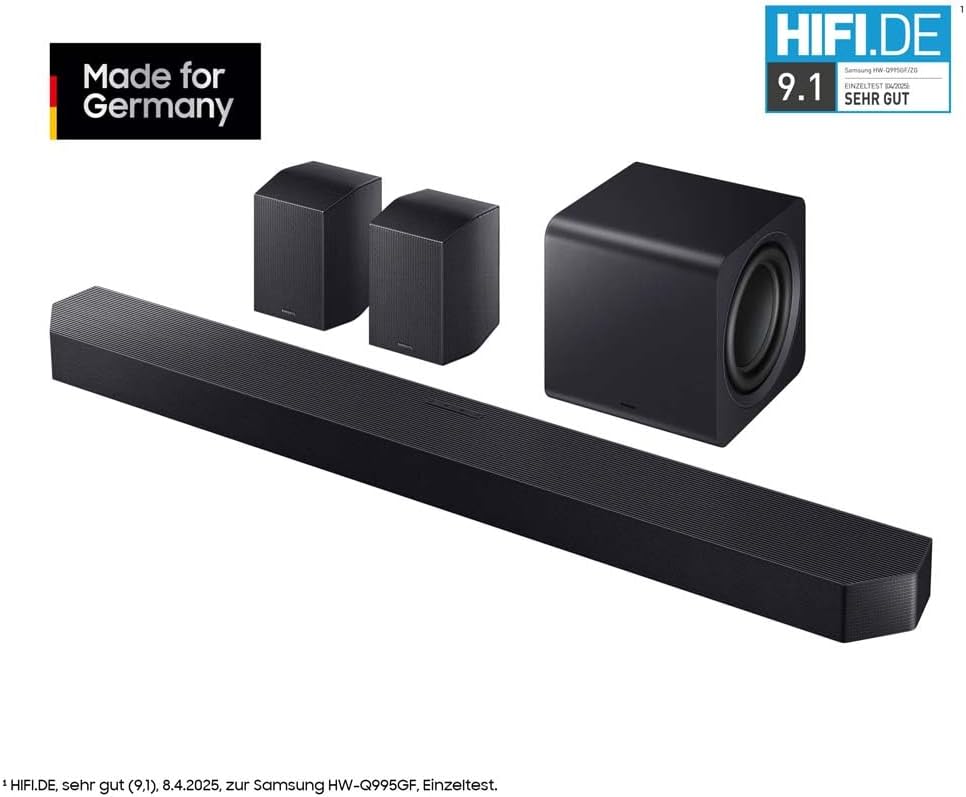 Samsung HW-Q995GF Heimkino Soundsystem 2026 mit 11.1.4 Dolby Atmos Surround Sound