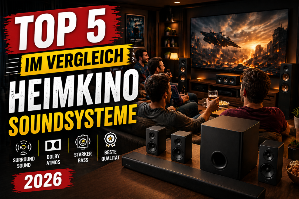 Heimkino Soundsysteme 2026 Top 5 im Vergleich mit Dolby Atmos und Surround Sound im Wohnzimmer