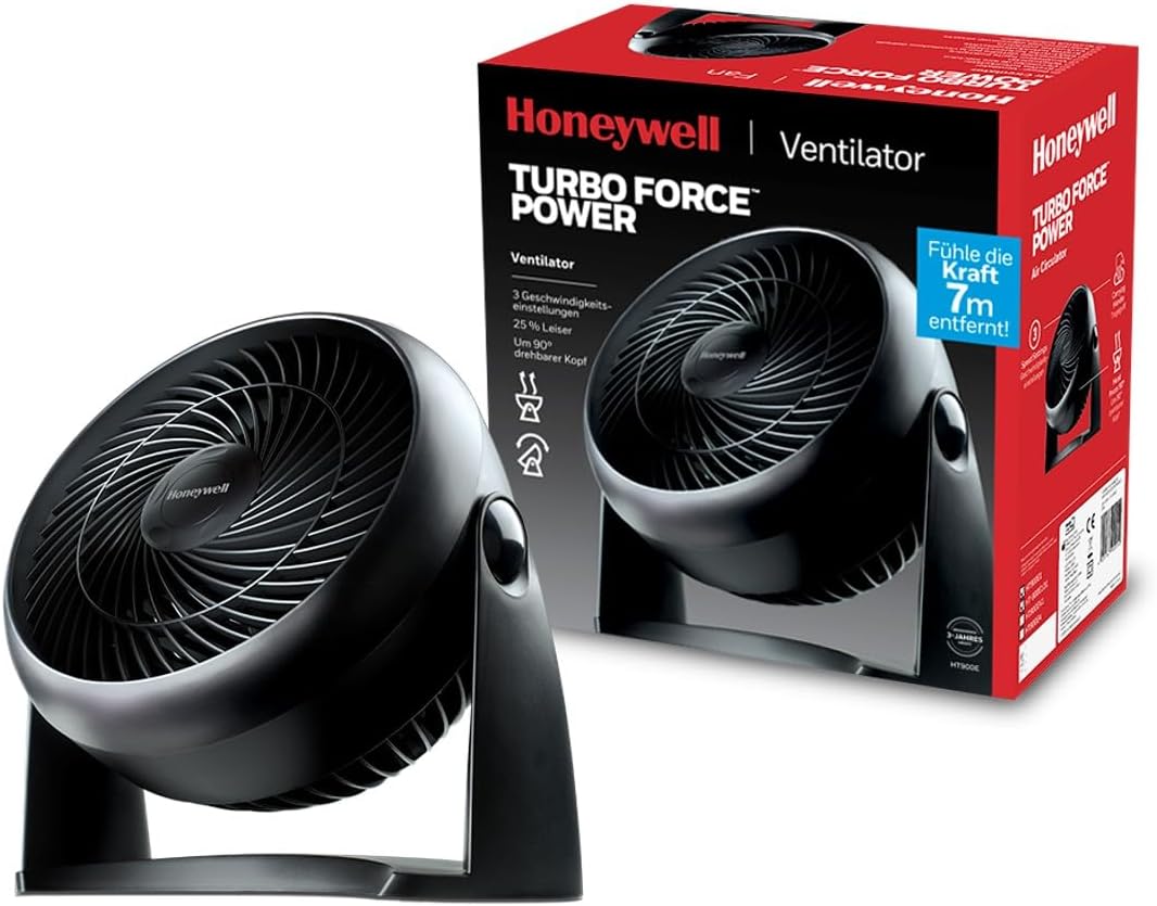 Honeywell TurboForce HT-900E Ventilator 2026 kompakter Tischventilator