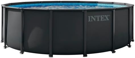 Aufstellpool INTEX Ultra XT Pool rund mit stabilem Metallrahmen im Garten