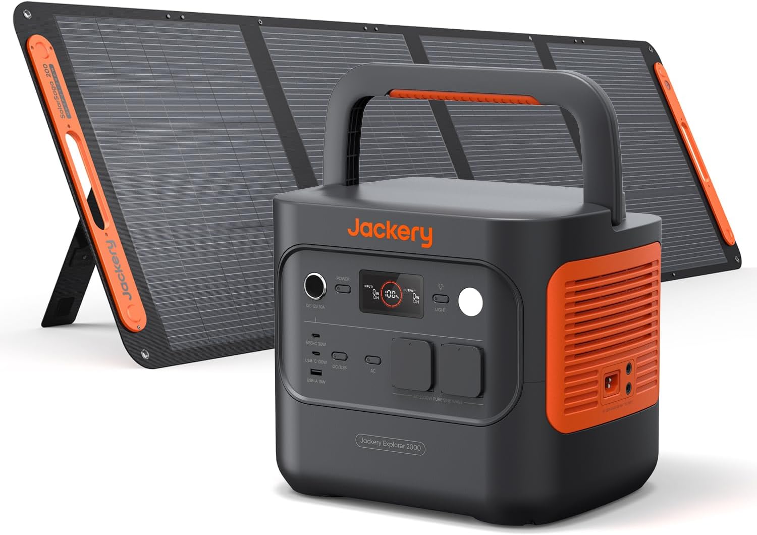 Jackery Explorer 2000 v2 Powerstation mit Solarpanel
