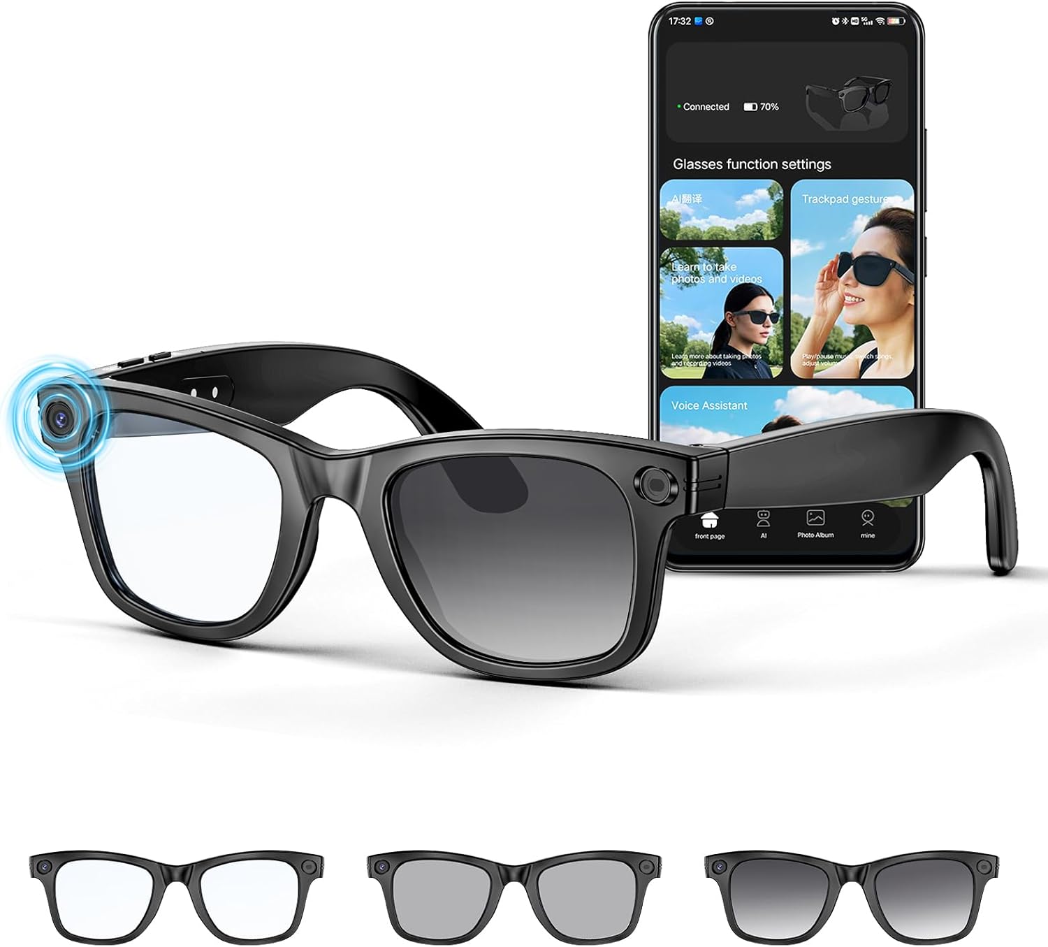 Mingtawn AI Smart Glasses KI Brille 2026 mit 4K Kamera und Übersetzung Funktion