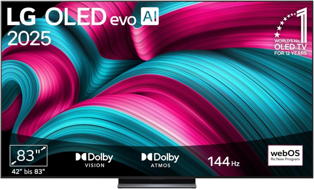 LG OLED83C5 KI Fernseher 2026 83 Zoll mit OLED evo und AI Prozessor