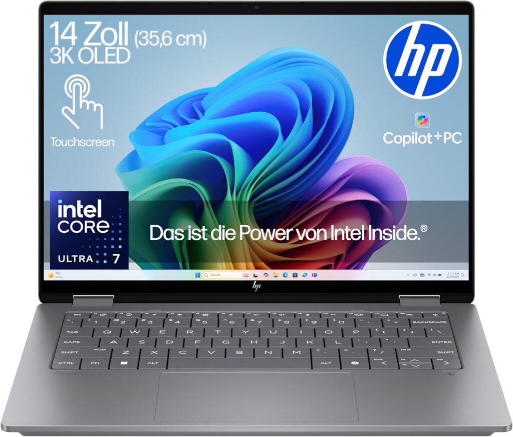 HP OmniBook X Flip KI Notebook 2026 mit 2in1 Design OLED Touchscreen und NPU Leistung