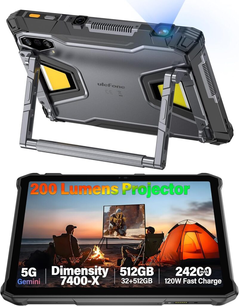 Ulefone Armor Pad 5 Ultra KI Tablet 2026 Outdoor mit 24200mAh Akku und Projektor