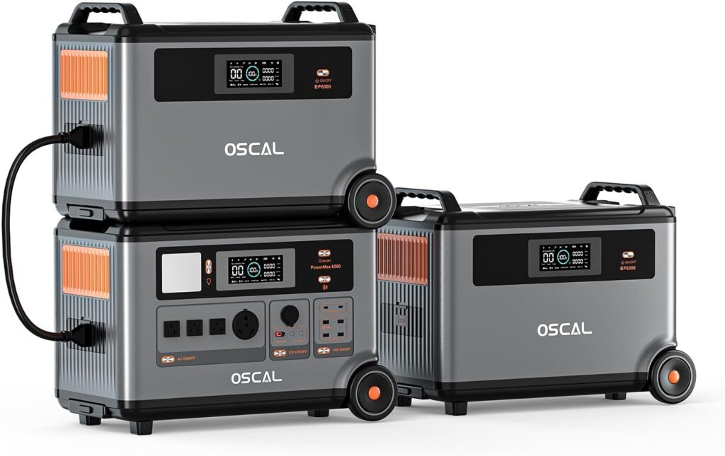 OSCAL PowerMax 6000 mobile Solaranlage 2026 mit 10,8 kWh Speicher und 6000 Watt Leistung