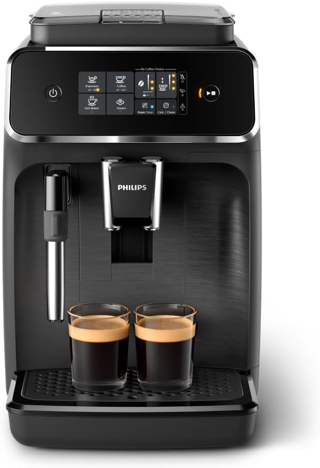 Philips EP2220/10 Kaffeevollautomat mit Touch-Bedienfeld und Dampfdüse