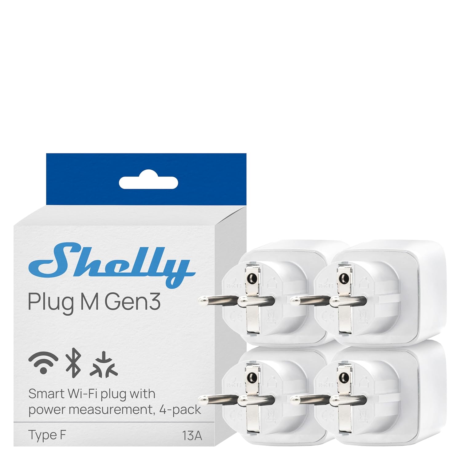 Shelly Plug M Gen3 Smart Home Steckdose 2026 mit WLAN, Matter und Energieverbrauchsmessung