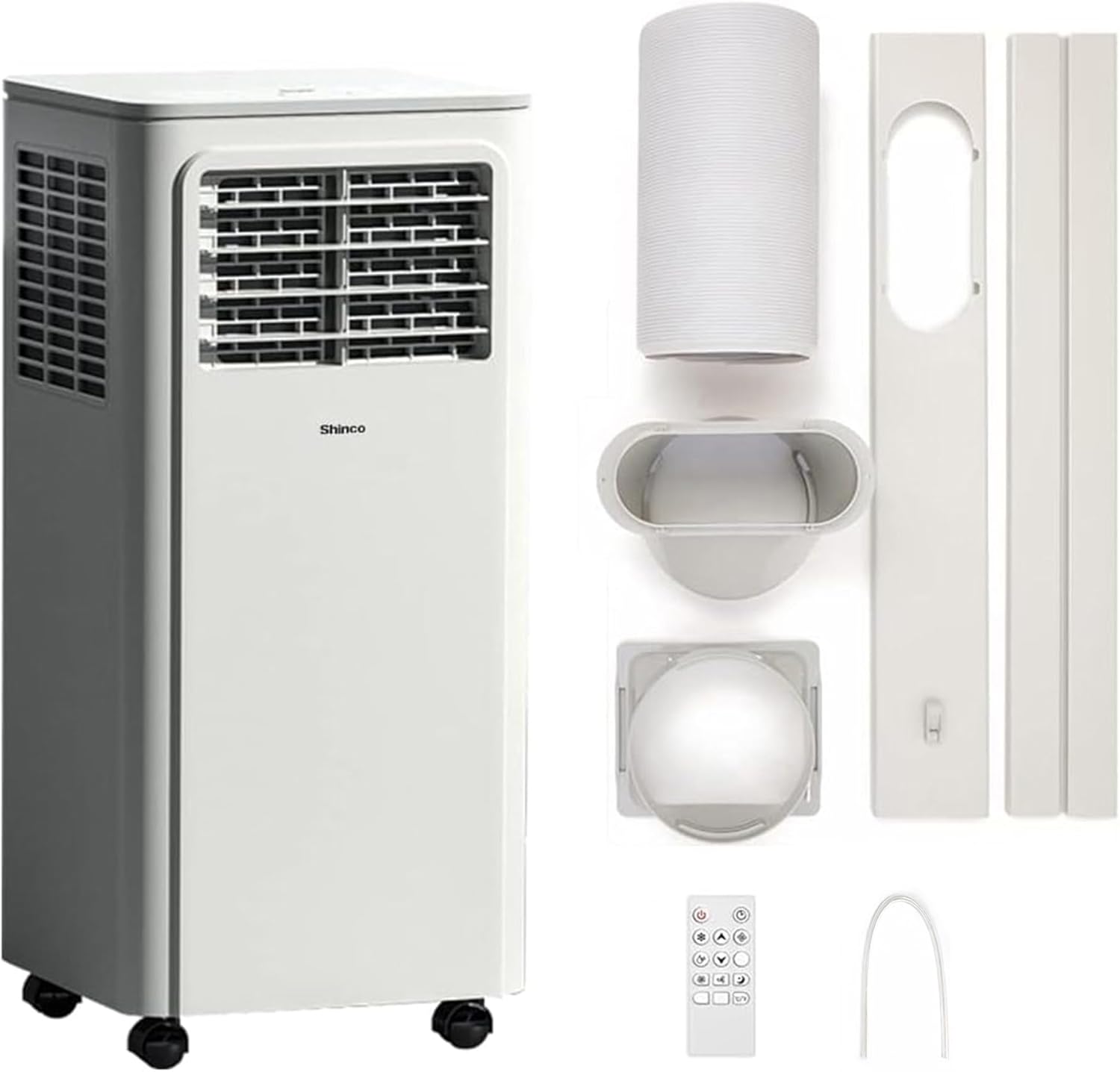 SHINCO 7000 BTU mobile Klimaanlage 2026 für kleine Räume mit Abluftschlauch