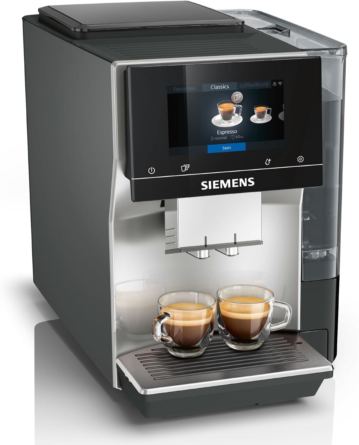 Siemens EQ700 classic Kaffeevollautomat mit Full-Touch-Display und Cappuccinatore