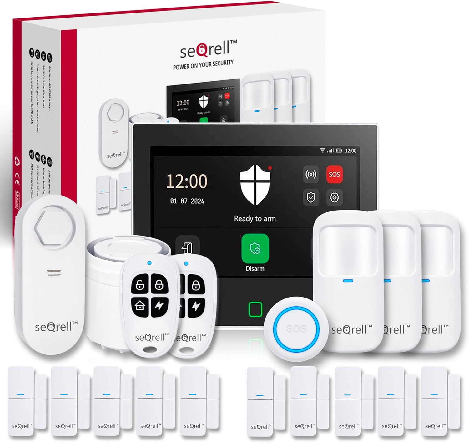 Smart Home Alarmanlage 2026 mit WLAN 4G Touchscreen und App Steuerung für Haus Sicherheit