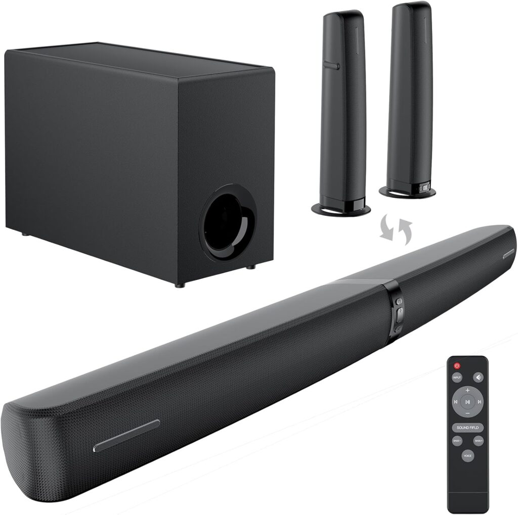 2 in 1 Soundbar 2026 mit Subwoofer und Bluetooth für TV und Gaming