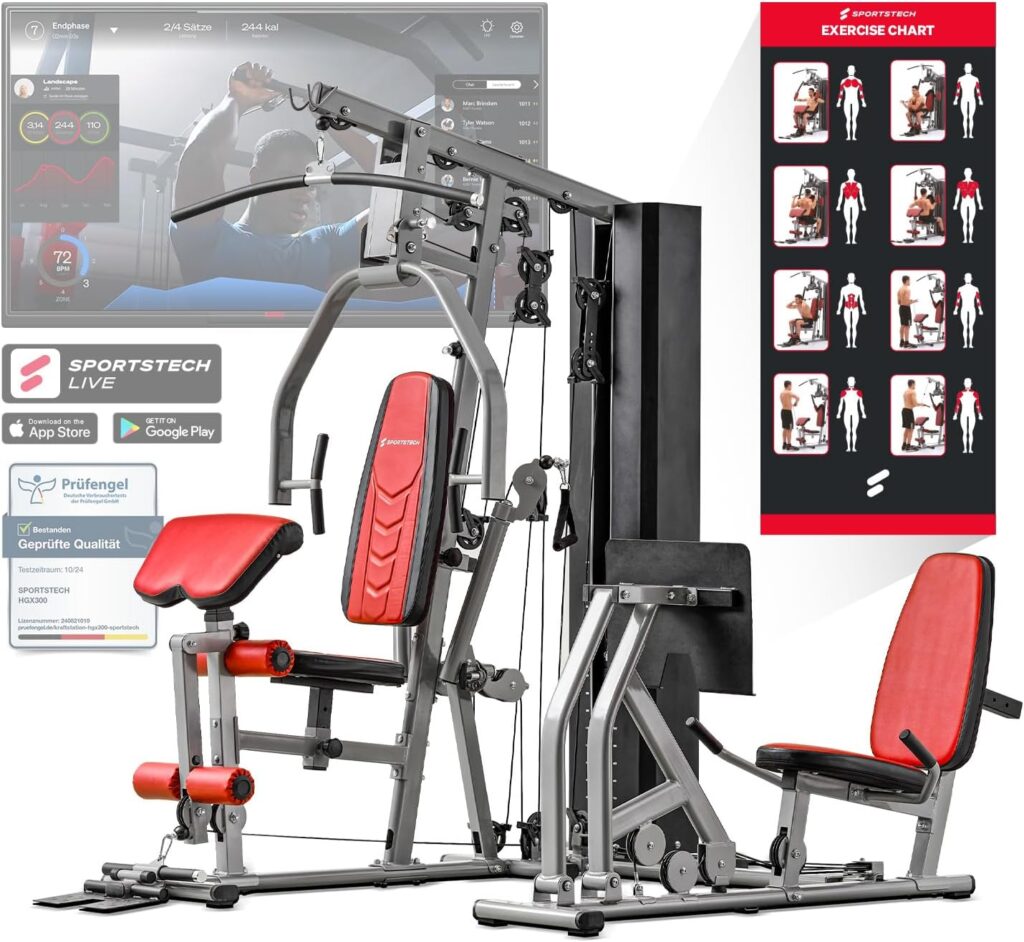 Sportstech HGX100 HGX300 Kraftstation Homegym Fitnessgerät