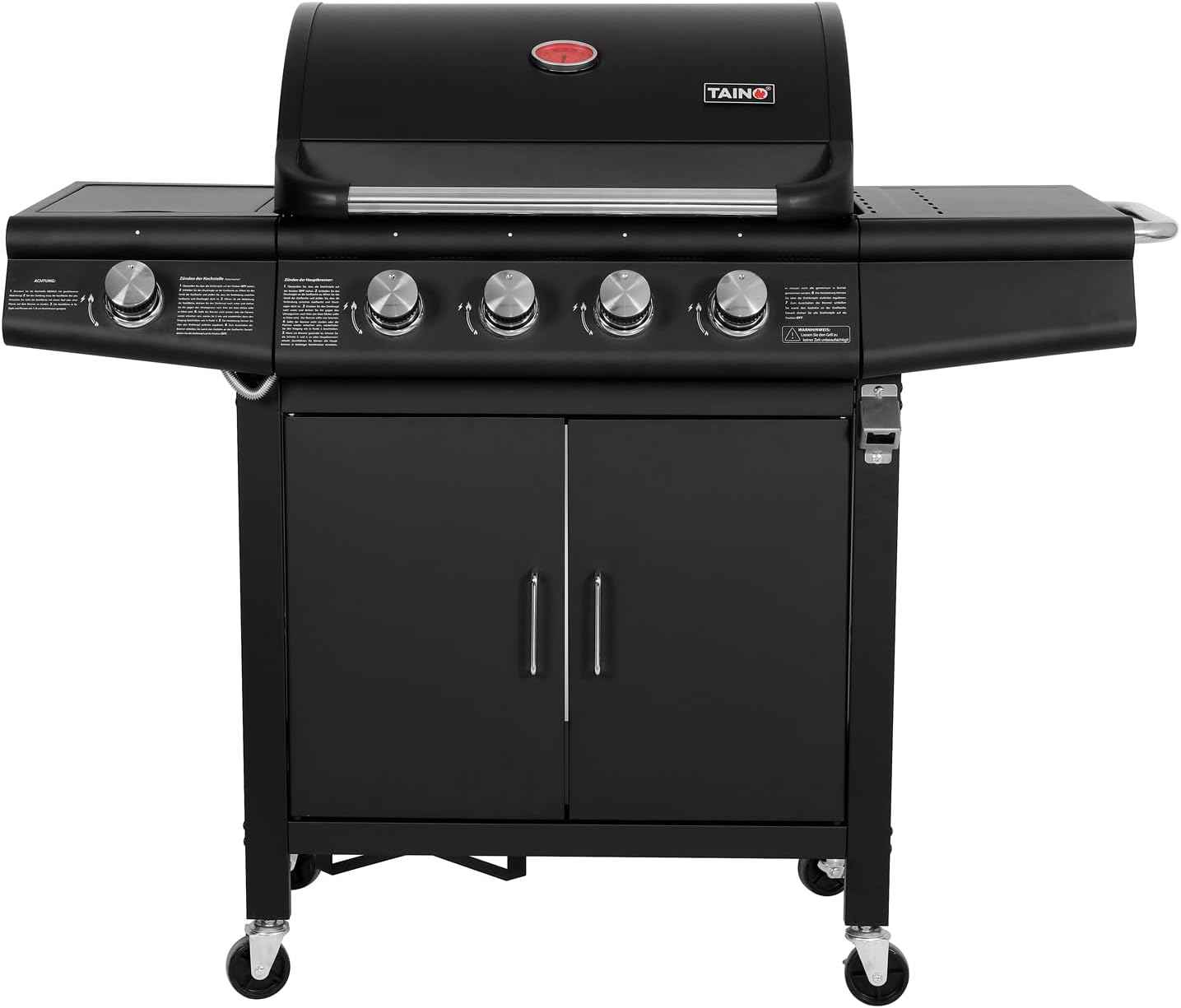 TAINO RED 4+1 Gasgrill 2026 mit 4 Brennern und Seitenkocher