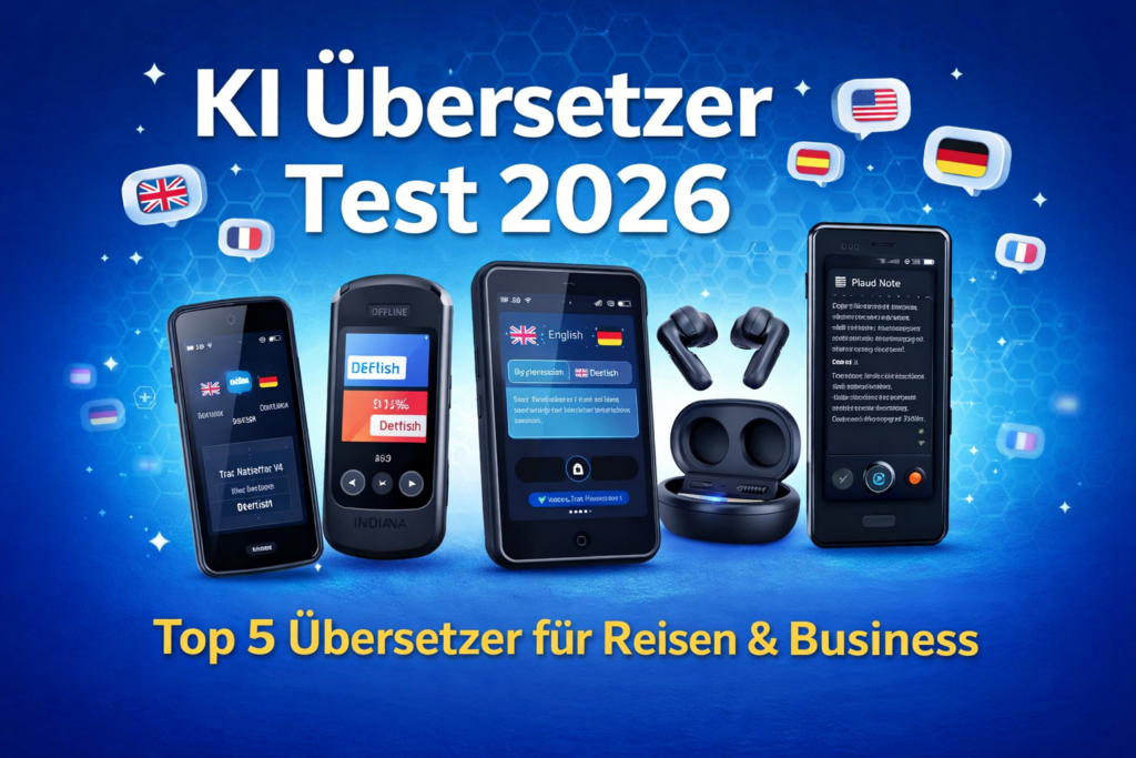 Top 5 KI Übersetzer 2026 im Vergleich mit Sprachübersetzern für Reisen und Business