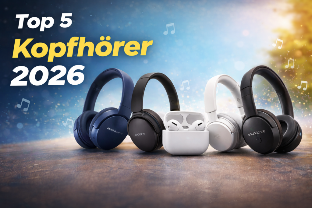 Top 5 Kopfhörer 2026 im Test mit Noise Cancelling und Bluetooth im Vergleich