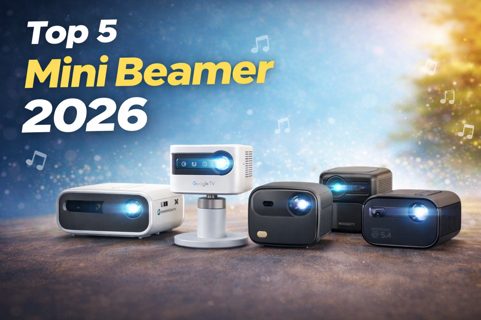 Top 5 Mini Beamer 2026 im Test mit 4K Unterstützung und Full HD Projektoren