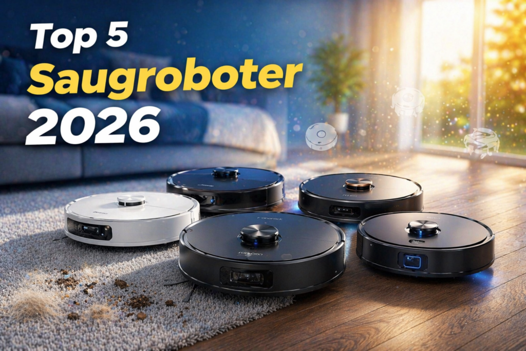 Top 5 Saugroboter 2026 im Vergleich mit Teppich und Hartboden Reinigung