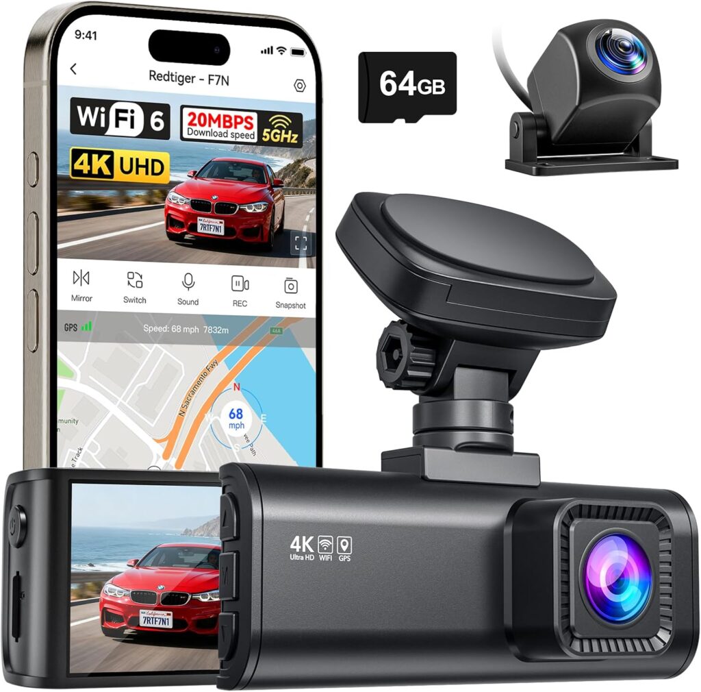 VIOFO A129 Pro Duo 4K Dashcam vorne und hinten mit GPS und WLAN für klare Aufnahmen im Straßenverkehr