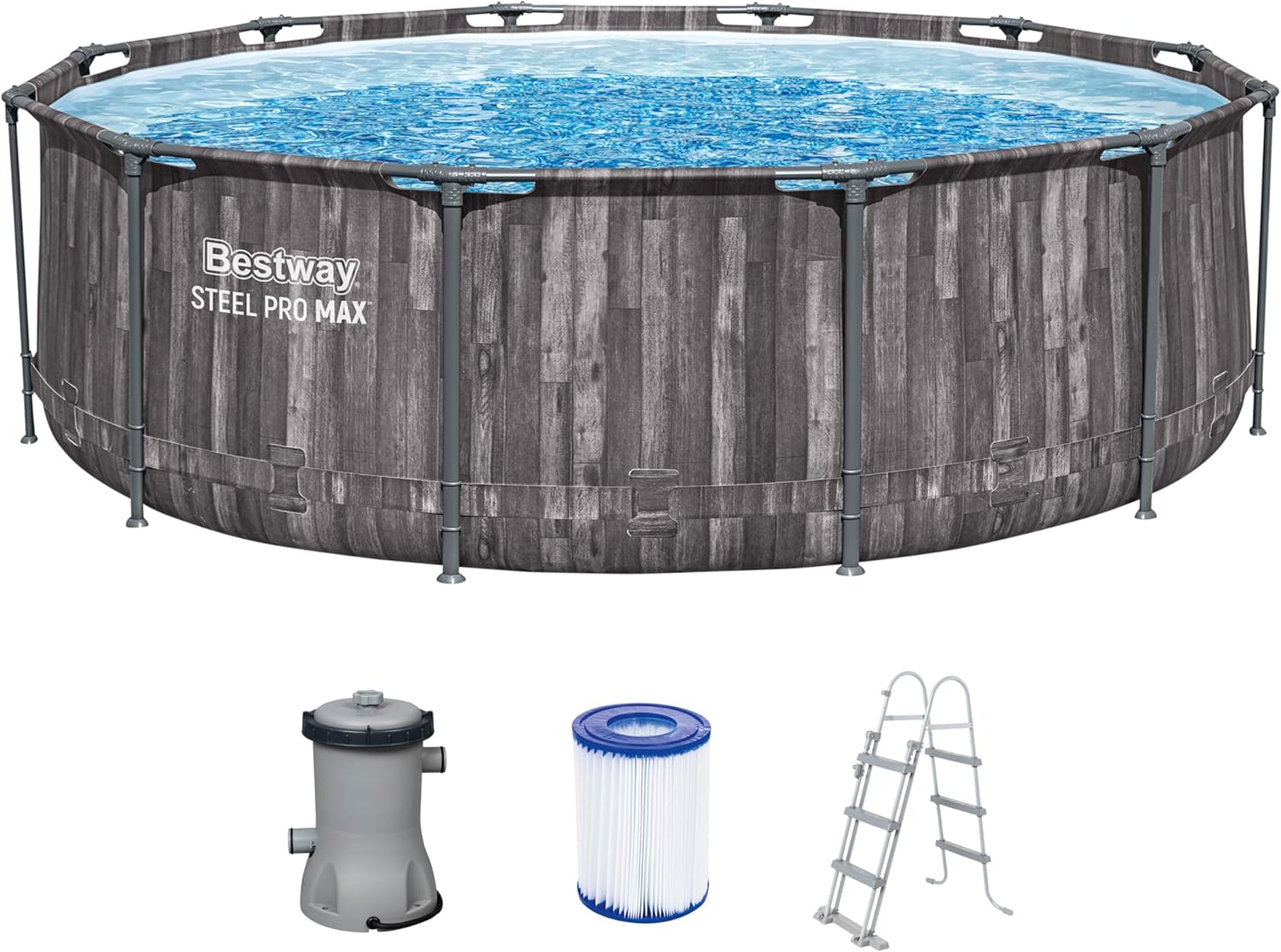 Aufstellpool Garten Setup für WM 2026 mit Sommer und Fußball Atmosphäre
