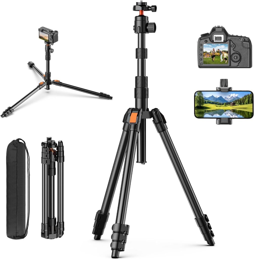 XXZU 180cm Smartphone Stativ 2026 Aluminium mit Kugelkopf und hoher Traglast
