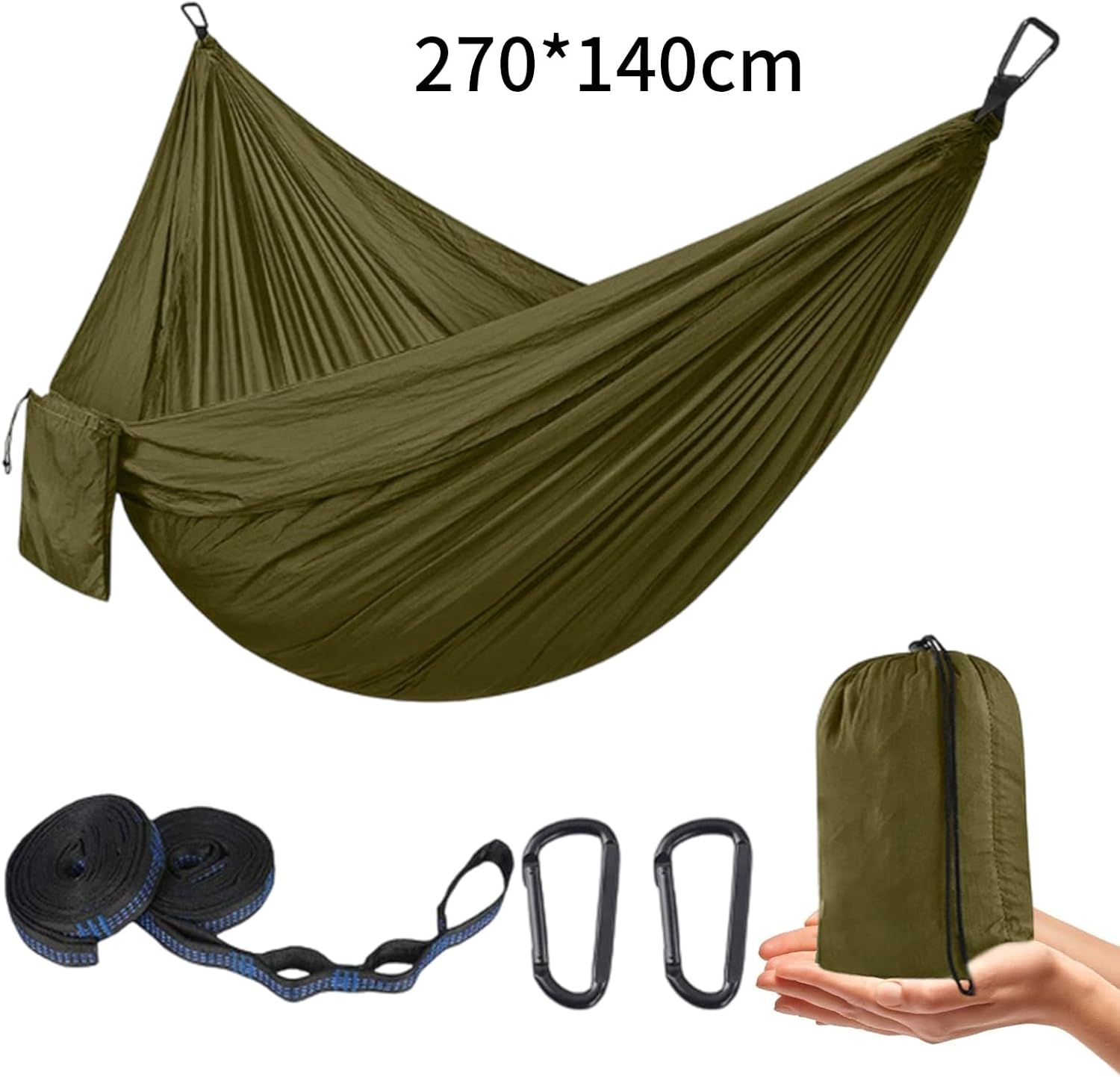 Ultraleichte Outdoor Hängematte mit 300KG Tragkraft für Camping und Outdoor