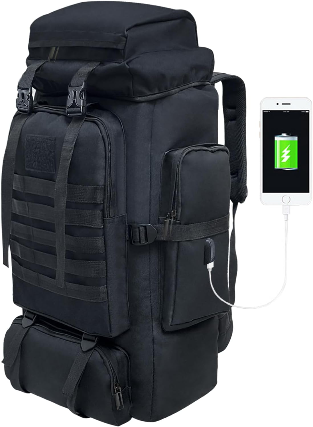 80L Outdoor Wanderrucksack für Camping und Trekking Touren