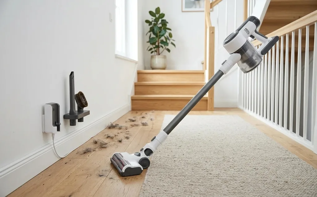 Akku Staubsauger im Vergleich bei Teppich, Holzboden und Treppenstufen