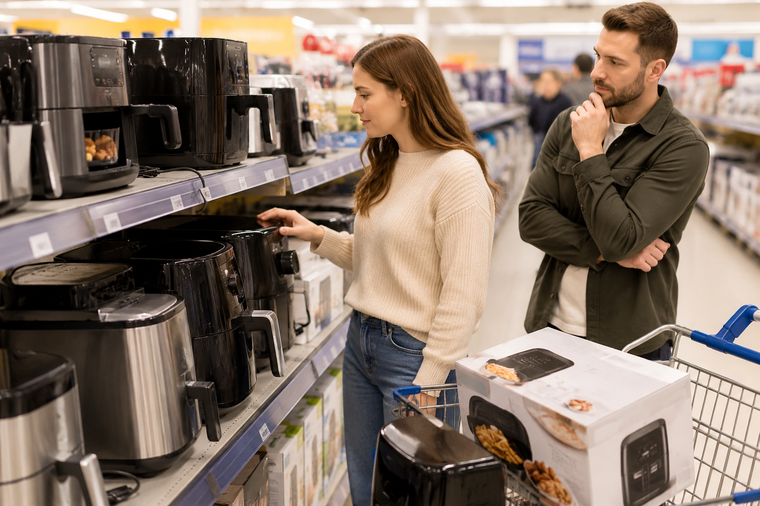 Aldi Heißluftfritteuse ab 08.06.2026 im Check: Ambiano Combi Zone 9 L für 59,99 € plus starke Alternativen von Ninja, Cosori & Co.