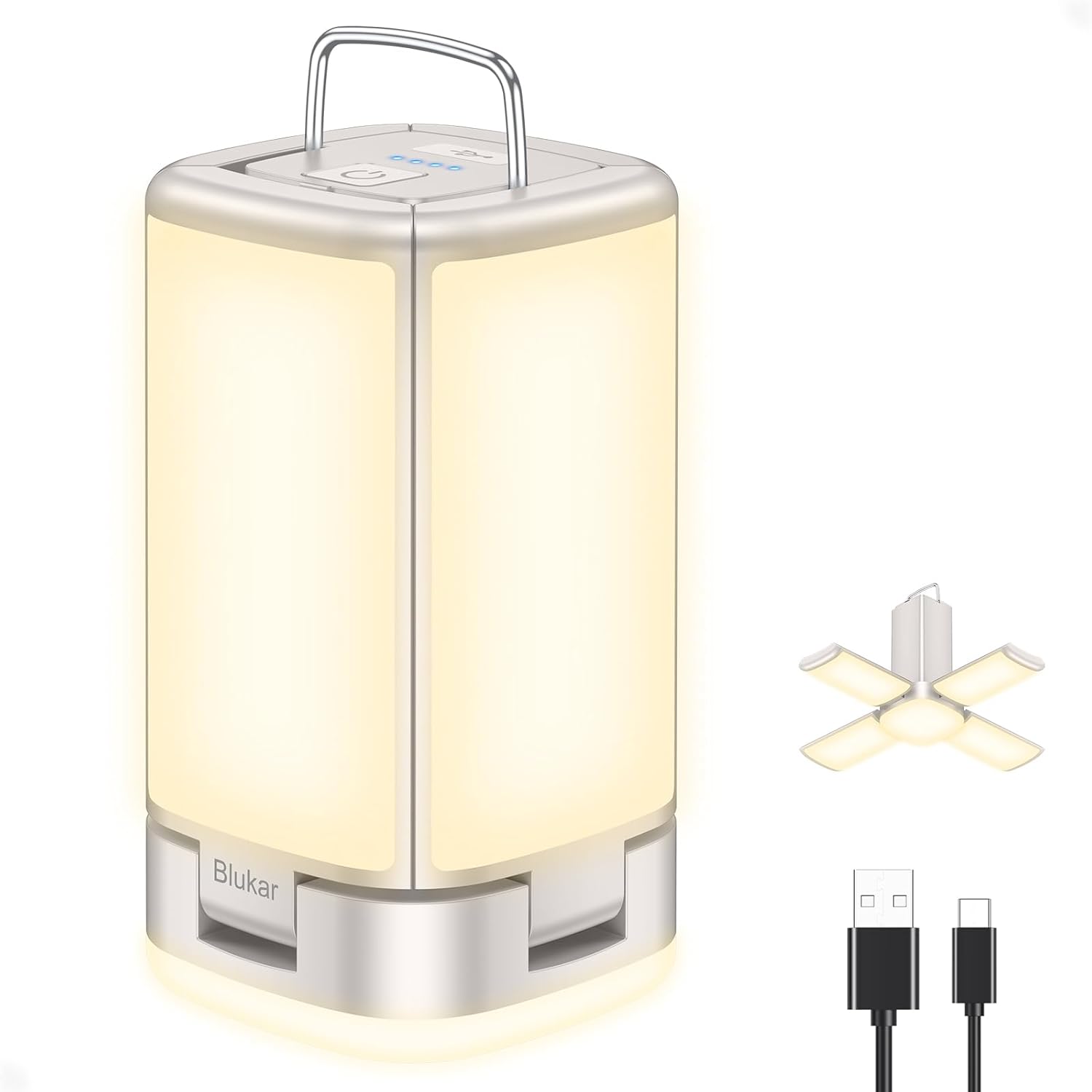 Blukar LED Campinglampe mit 116 LEDs für Camping und Outdoor Abenteuer