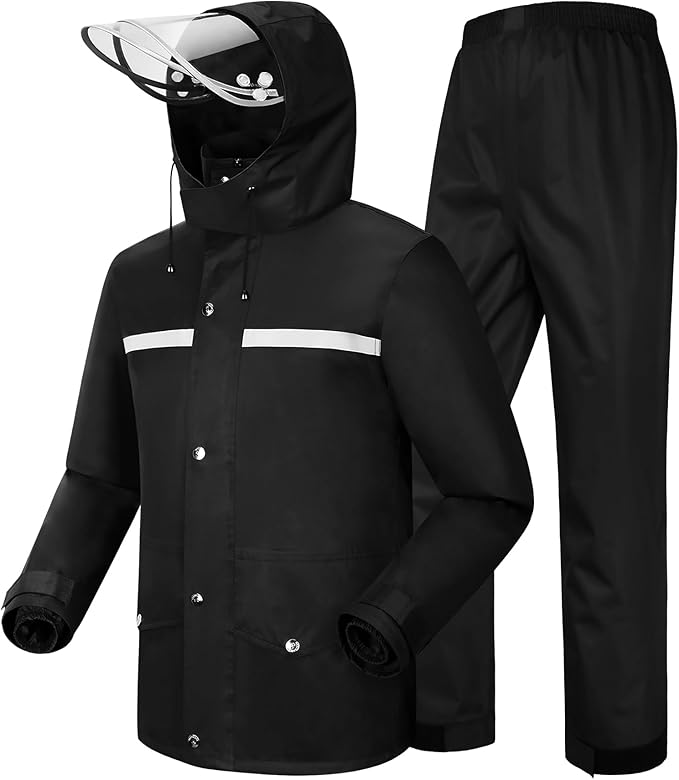 Wasserdichter Coutyuyi Regenanzug für Herren und Damen bei Outdoor Touren