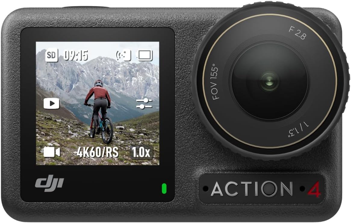 DJI Osmo Action 4 Outdoor Actioncam beim Camping und Outdoor Abenteuer