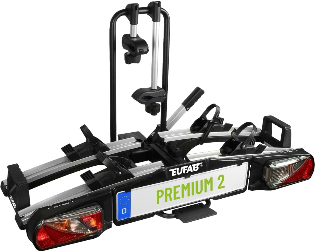 EUFAB 11521 PREMIUM 2 Fahrradträger für E-Bikes und Camping Reisen