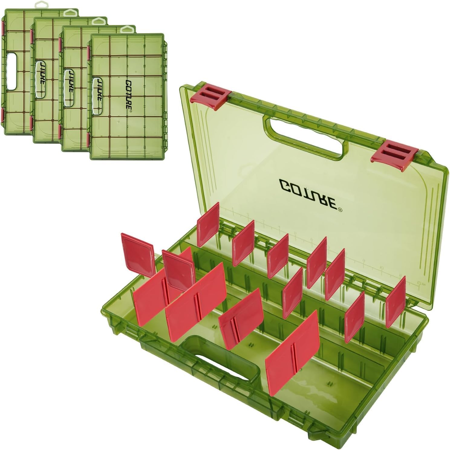 Goture Köderbox 3700 für organisierte Angelsessions und Köderaufbewahrung Goture Köderbox 3700 transparent für Angelzubehör und Kunstköder