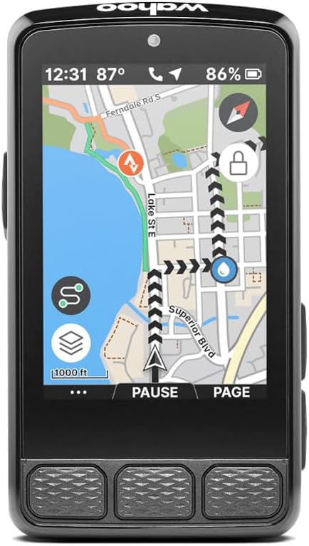 Wahoo ELEMNT ROAM 3 GPS Fahrradcomputer für Fahrradtouren und Outdoor Navigation