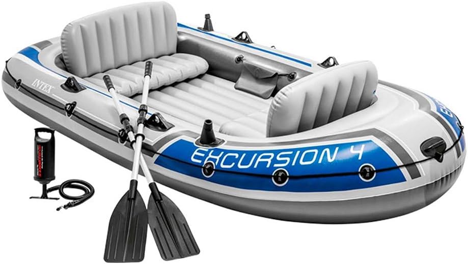 Intex Excursion 4 Schlauchboot für Angeln Camping und Outdoor