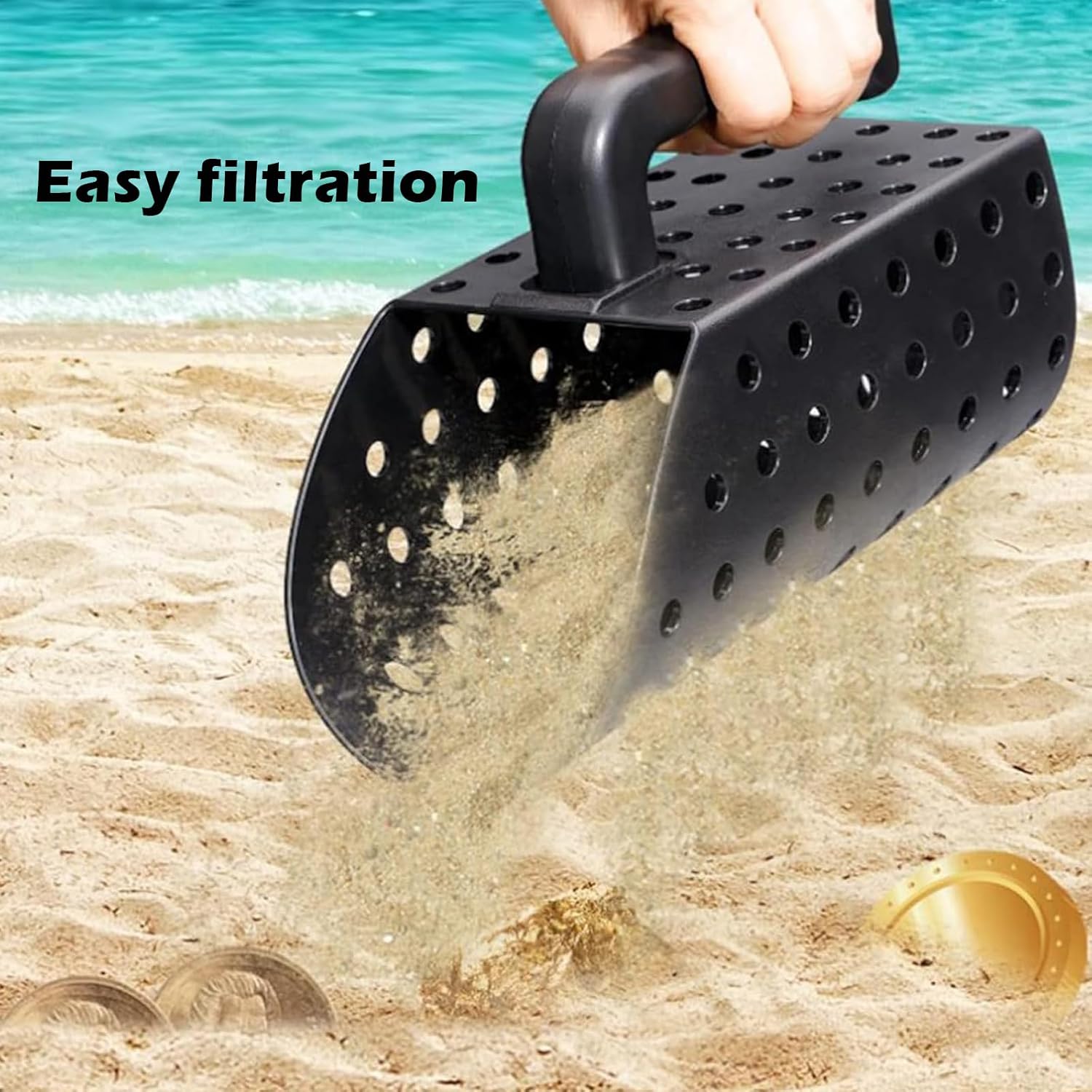Metalldetektor Sandschaufel Set für Strand Schatzsuche und Outdoor Nutzung