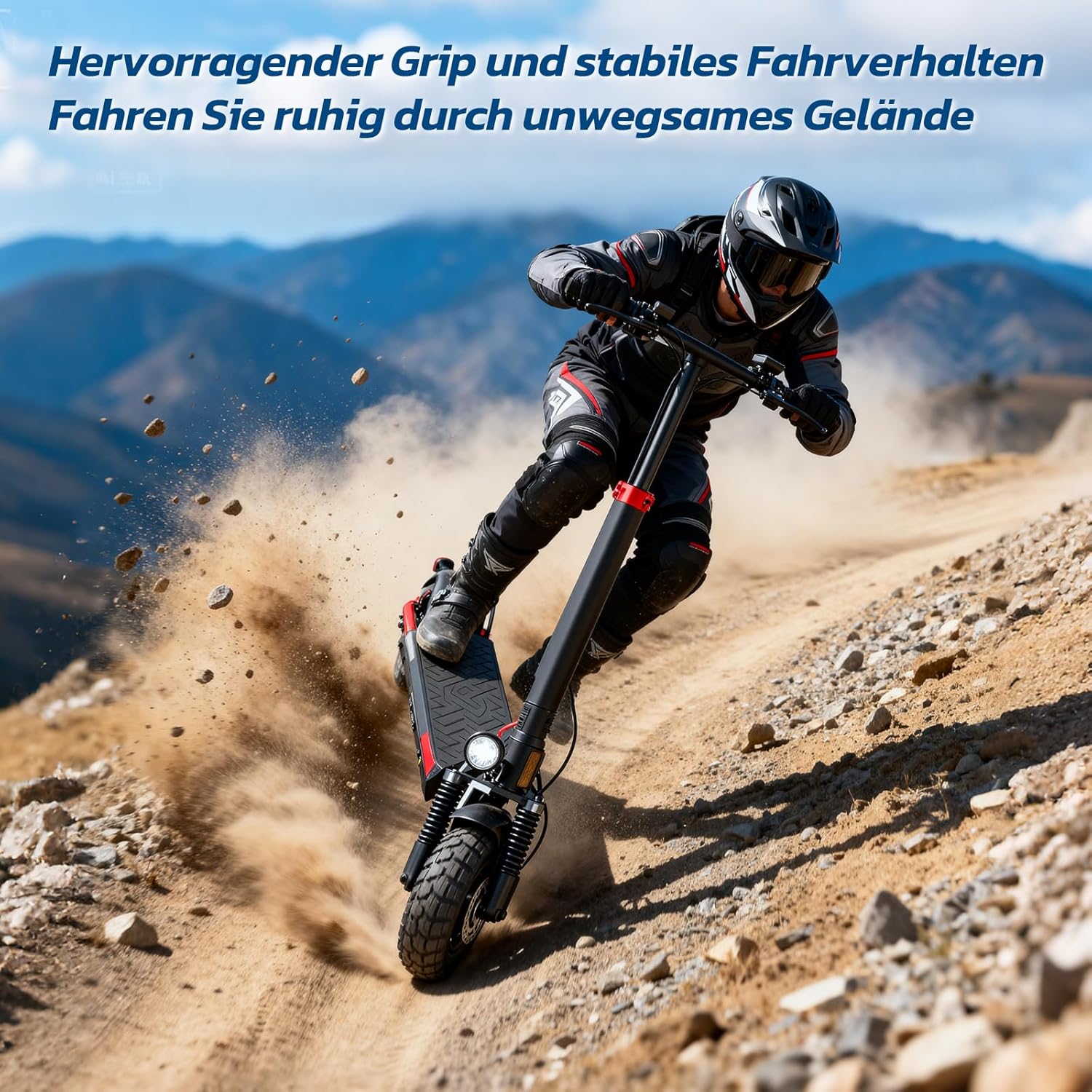 Offroad E-Scooter mit Straßenzulassung für Camping und Outdoor Touren